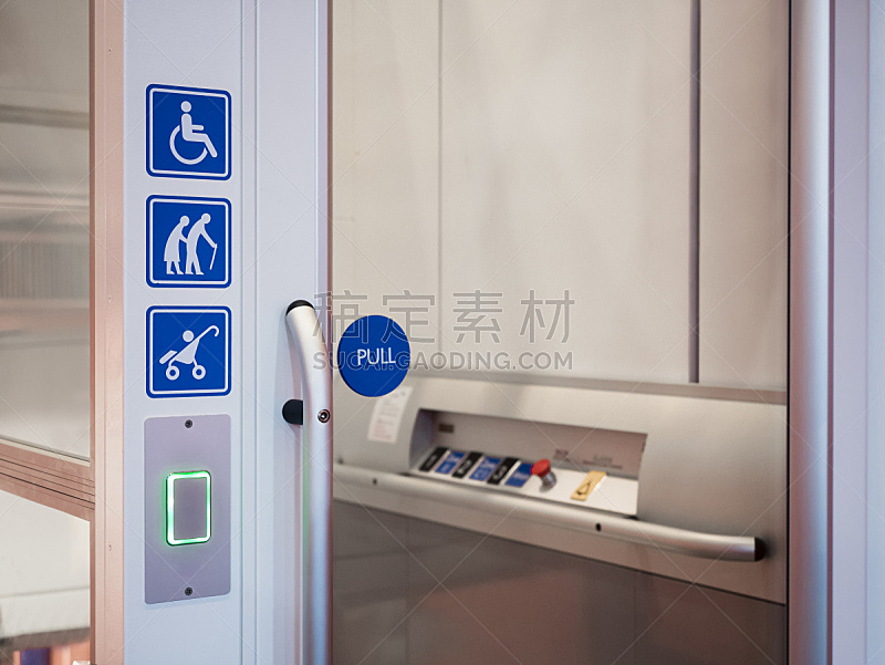 电梯,楼梯,全球通讯,肢体缺损,残疾人登机牌,地下通道,残障者标志,轻轻浮起,按钮,设计