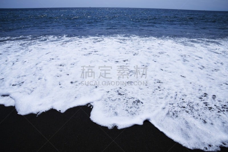 海滩,水,美,臭氧层,水平画幅,沙子,无人,环境损害,夏天,地平线