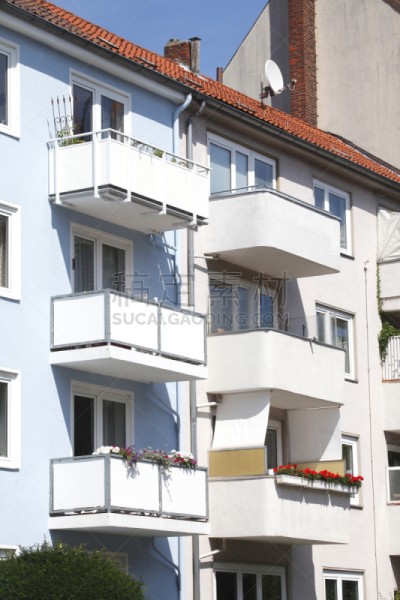 Moderne Wohngebäude, Reihenhäuser