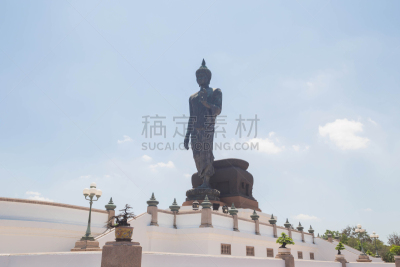 佛,伯阿迪西亚像,国际著名景点,佛教,亚洲,自然,金属,泰国,云,图像