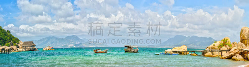 地形,海洋,海湾,水,天空,美,度假胜地,水平画幅,无人,夏天