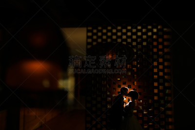 天空,美国,水平画幅,新郎,人,人群,肖像,户外,背景分离,新娘