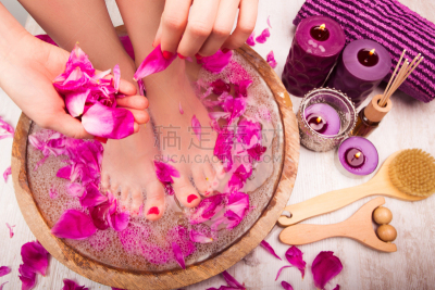Fußmassage in einem Spa Salon