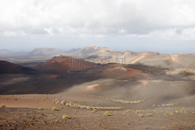 火山地形,天空,公园,兰萨罗特岛,水平画幅,沙子,无人,大西洋群岛,户外,干的