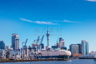 奥克兰,新西兰,票价,南太平洋,渡轮,新西兰北岛,海港,船尾波,水,天空