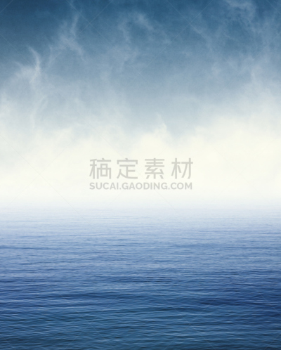 雾,蓝色,海洋,强颗粒质感,垂直画幅,水,天空,纹理效果,无人,平视角