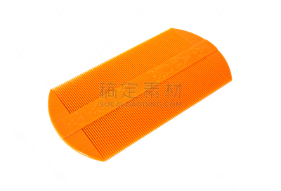 梳子,虱子,白色背景,分离着色,美,水平画幅,头虱,健康保健,塑胶