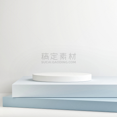 领奖台,商品,轻蔑的,颁奖典礼,工作室,正下方视角,蓝色背景,商务,几何形状,一个物体