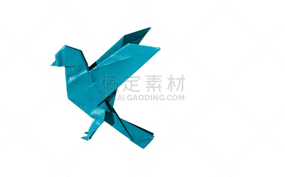 折纸工艺,鸟类,知更鸟,白色,蓝色,纸鹤,麻雀,纹理效果,绘画插图,动物身体部位