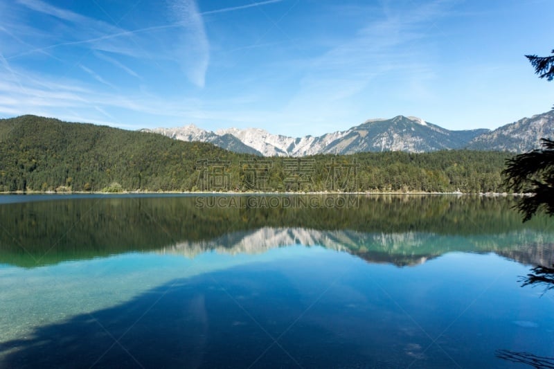 山,艾博湖,风景,天空,水平画幅,雪,加米施帕腾基兴,户外,巴伐利亚,运动