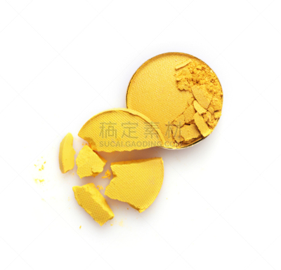 眼影,黄色,彩妆,圆形,粉饼,面包屑,脸颊,扑面粉,碾碎了的,腮红