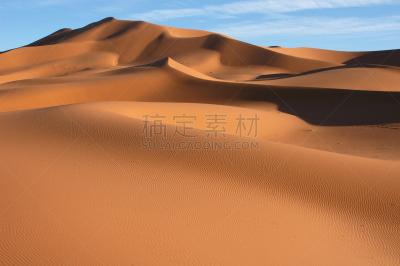 撒哈拉沙漠,自然,留白,水平画幅,地形,沙子,无人,非洲,夏天,户外