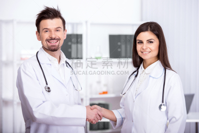 健康保健,水平画幅,科学,白人,肩,听诊器,成年的,老年男人