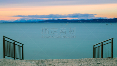 黄昏,水,天空,夏天,灯塔楼,游艇,城镇,地平面,渔业,悬崖