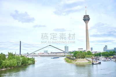 杜赛尔多夫,德国,市区,弗兰克·盖里,莱茵通讯塔,媒体港,莱茵河,人造钻石,逆转录酶病毒,游艇码头