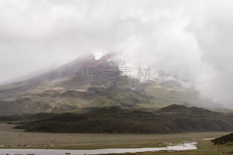 科多巴克西火山,厄瓜多尔,南美,火山,稀缺,高原,安地斯山脉,生态旅游,消失点,水平画幅