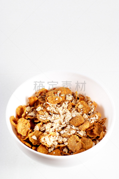 谷类食品,碗,迷你麦片,谷麦片,垂直画幅,美,饮食,什锦烤燕麦片,早餐,无人