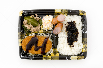 牛肉,日本,炸丸子,午餐盒,蔬菜,炸制食物,食品,酱汁,盒装午餐,白米