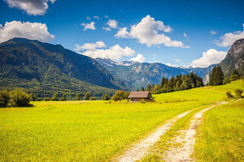 山谷,julian alps,雾,波悉尼,风景,天空,美,水平画幅,无人,夏天