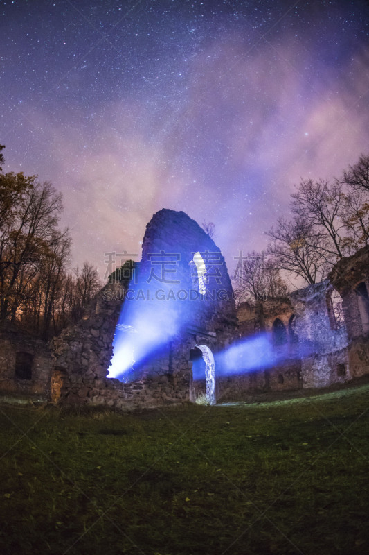 Ruins of the castle in Stary Książ