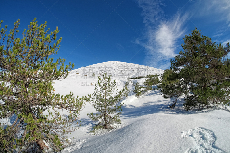 埃特纳火山,西西里,山,雪,冬天,地形,公园,深雪,两极气候,火山地形