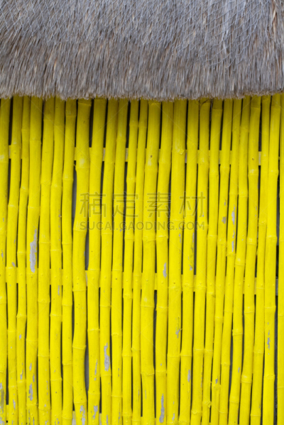 科苏梅尔,海滩小屋,灰色,屏风分区,一个物体,外立面,水平画幅,墙,草棚,茅屋屋顶
