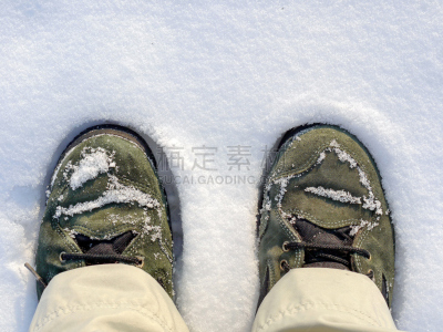 雪,靴子,台阶,水平画幅,德国高速列车,户外,白色,运动,冬天