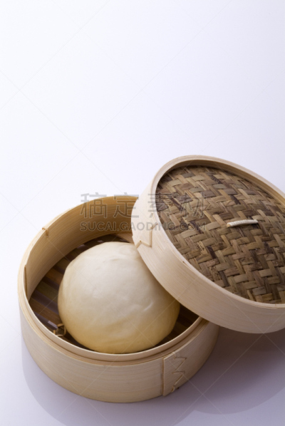 中式小笼包,粉色背景,垂直画幅,留白,彩色背景,无人,小吃,中国食品,食品,摄影