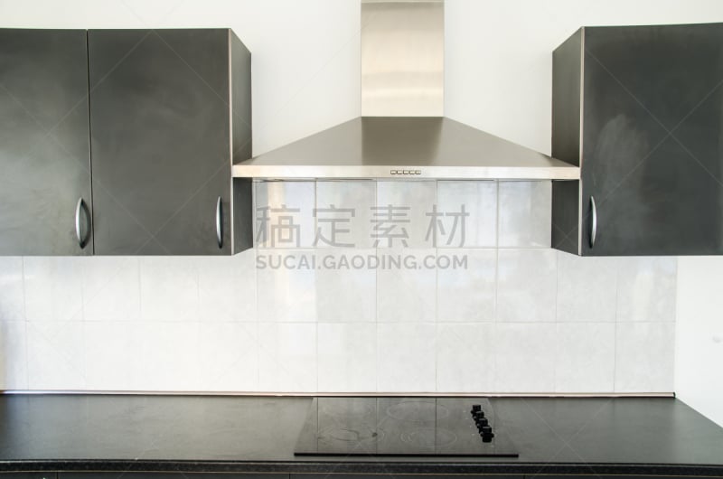 住宅房间,抽油烟机,厨房,水平画幅,建筑,木制,无人,柜子,装饰物,家具
