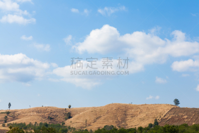 泰国,白昼,地形,自然美,自然,草地,美国西部,水平画幅,全景,夏天
