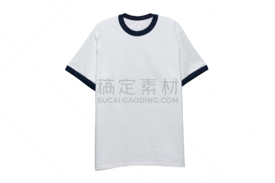 t恤,白色,白色背景,空白的,圆领口,短袖,袖子,背景分离,纺织品,灰色