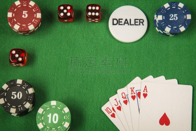 红色,扑克,纸牌,骰子,绿色,牌桌,毛毡制品,拉斯维加斯,桌子,水平画幅