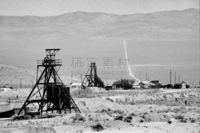 采矿业,goldfield,内华达州,美国,水平画幅,废城,无人,金矿,1990年-1999年,摄影