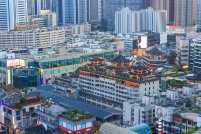 深圳,白昼,宫殿,洛浦,东城,直升机停机坪,广东省,水平画幅,建筑