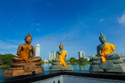 科伦坡,湖,斯里兰卡,寺庙,贝拉贝克撒,马六甲州,斯里兰卡人,水平画幅,早晨,户外
