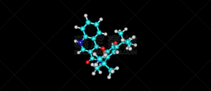 分子结构,黑色背景,分离着色,替代疗法,辅导讲座,水平画幅,绘画插图,消遣性药物,俄罗斯
