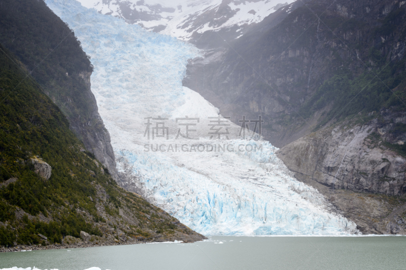 奥伊金斯,智利,冰,贼鸥,冰河,水,水平画幅,雪,夏天,户外