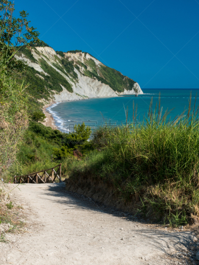 夏天,安科纳,海滩,居住区,自然美,海岸线,小路,地中海,水湾,户外