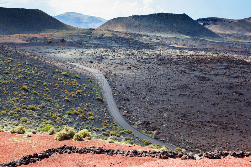 地形,火山,兰萨罗特岛,timanfaya national park,自然,天空,公园,非都市风光,水平画幅,无人