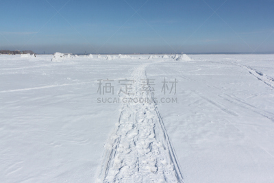 雪,俄罗斯,西伯利亚,脉搏图,雪上汽车运动,冻结的,水面,仅一名男孩,水库