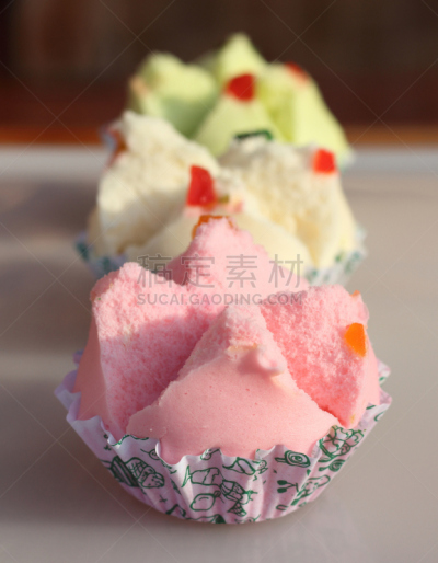 泰国,甜点心,面粉,糖,垂直画幅,蛋糕,膳食,纸杯蛋糕,叶子,一个物体