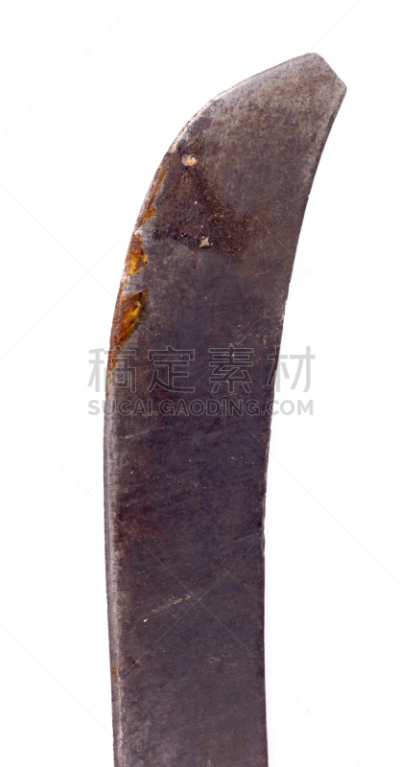弯刀,刀刃,巨大的,分离着色,白色背景,金属,背景分离,垂直画幅,图像,荷兰