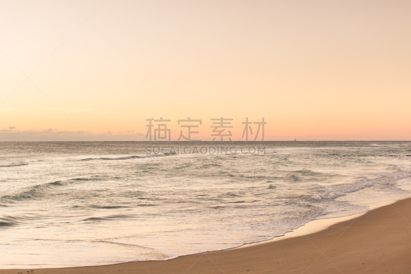正面视角,棕榈沙滩镇,冷,天空,风,沙子,光,棕榈树,明亮,海浪