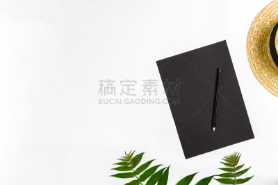 速写本,绿色,看风景,在上面,自然,桌子,铅笔,平铺,构图