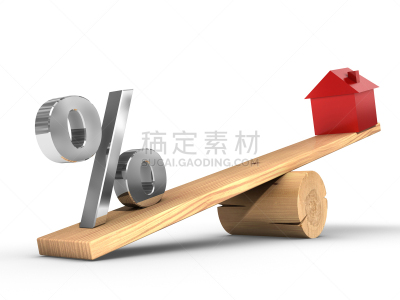 房地产,风险,百分比号,比例,比较,平衡,秤,三维图形,跷跷板,木制