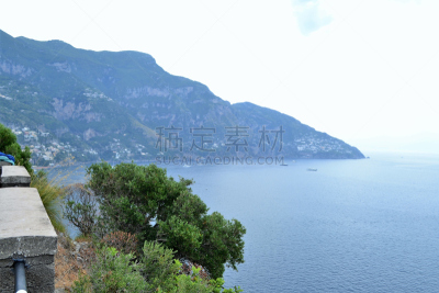 阿玛菲海岸,美,水平画幅,高视角,无人,瑟塔拉,当地著名景点,夏天,那不勒斯海湾,户外