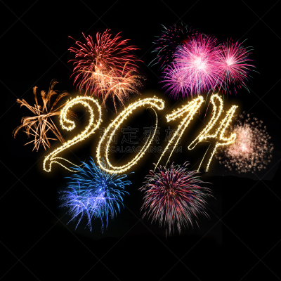 2014年,新年前夕,马年,无人,小册子,日历,标签,繁荣,庆祝