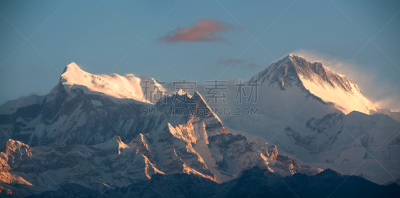 安娜普娜山脉群峰,静脉滴注,水平画幅,无人,博卡拉,全景,喜马拉雅山脉,户外,非凡的,徒步旅行