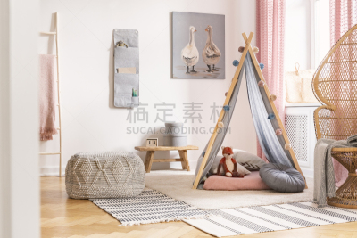 软垫,儿童,白色,地毯,室内,帐篷,住宅房间,式样,摄影