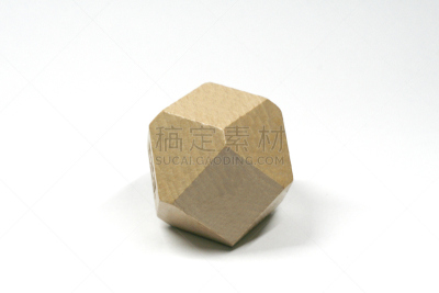 多面体,木制,白色背景,十二面体,逆境,留白,褐色,水平画幅,形状,无人
